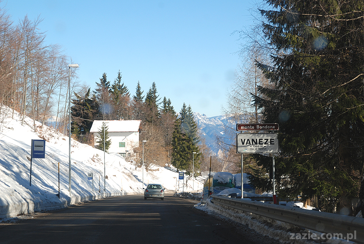 droga z Vason na Monte Bondone do Monachium