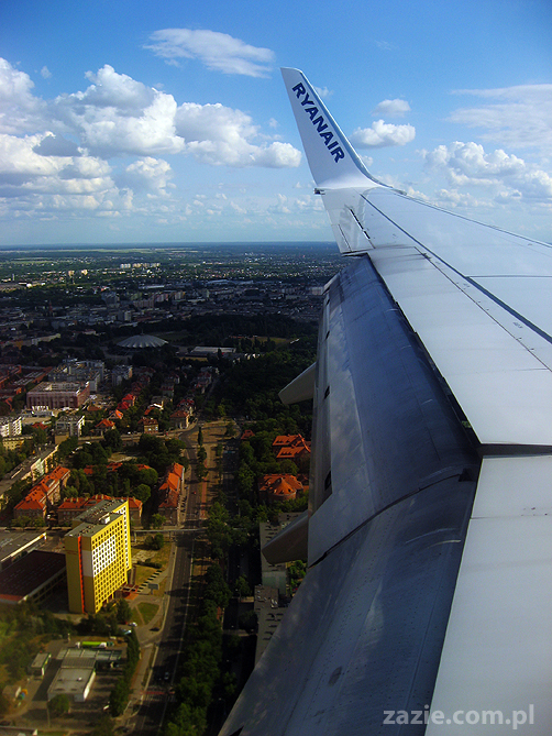 lot Ryanair z Bristolu do Poznania