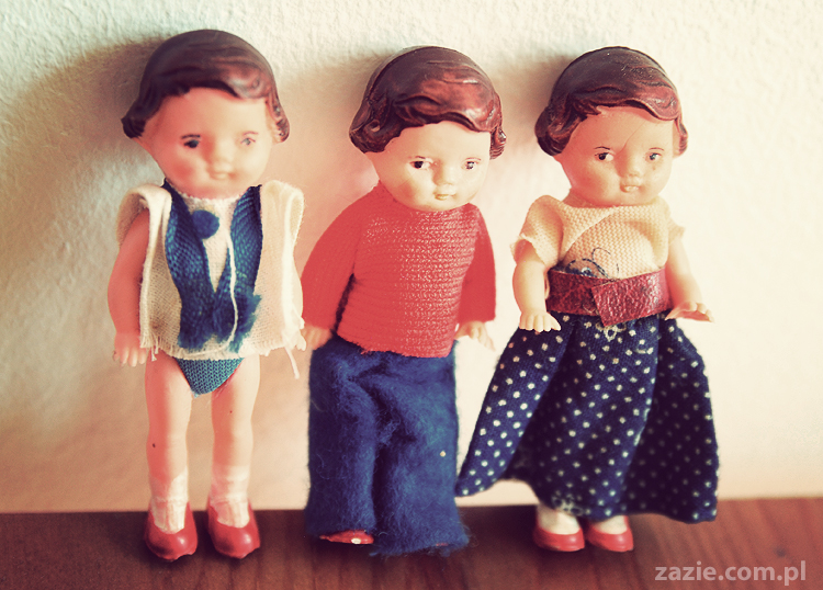vintage german dolls 1960's niemieckie lalki retro z lat 60