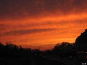 wschód słońca na moim końcu świata…