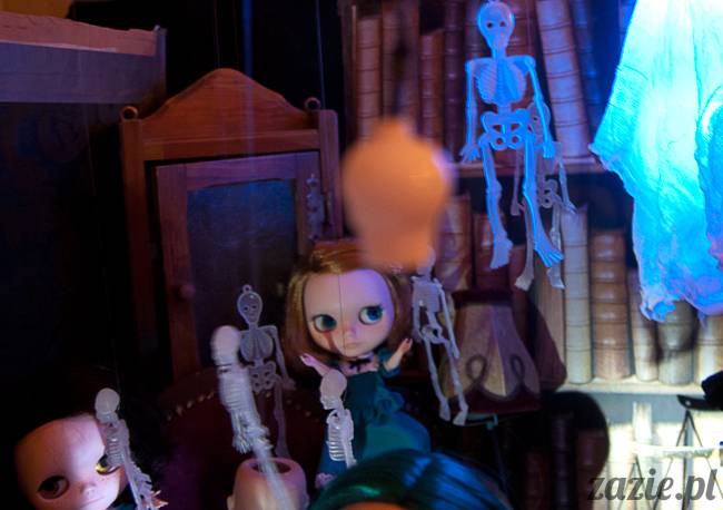 Dolly Halloween, custom Blythe doll, Zazie Dolls, lalka Blythe, lalka Blajt
