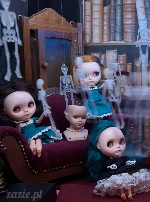 Dolly Halloween, custom Blythe doll, Zazie Dolls, lalka Blythe, lalka Blajt