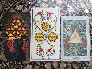 karta dnia:   TRÓJKA DENARÓW (MONET, DYSKÓW)