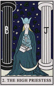 karta tarota: ARCYKAPŁANKA (PAPIEŻYCA)