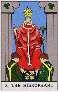 karta tarota ARCYKAPŁAN (PAPIEŻ)